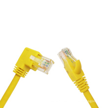 Right Angled to Straight 24AWG UTP Networking Cables Cat6a Cat6 RJ45 Lan Cable with RJ45 Plug